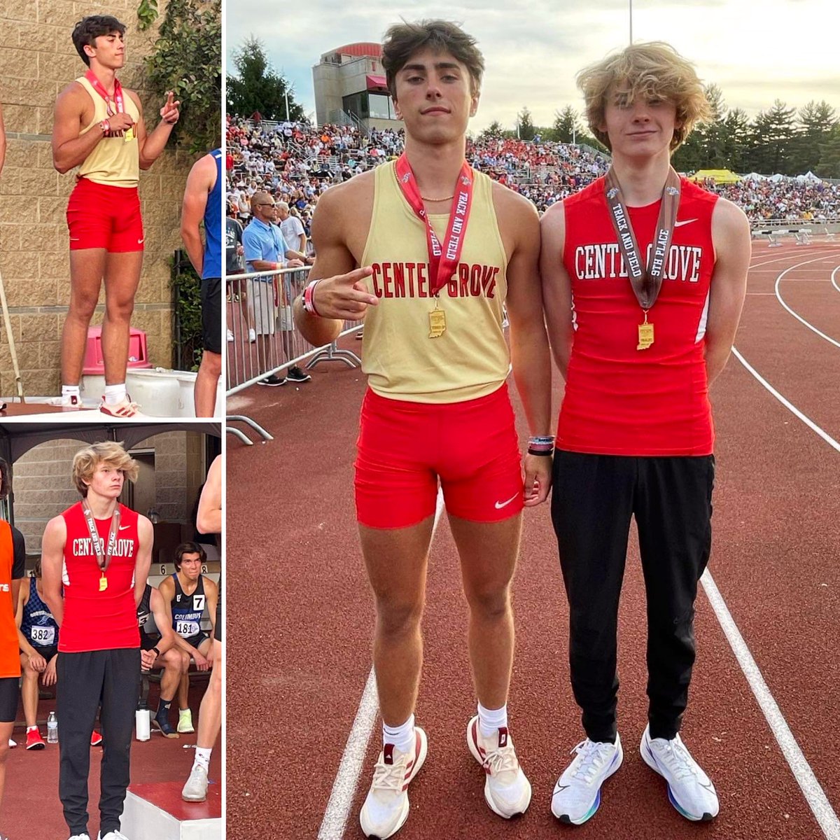 Congrats to CG senior Conner Burries &amp; sophomore Carter Pheifer on placing 2nd &amp; 9th respectively in the Pole Vault at the State Finals. #CGProud