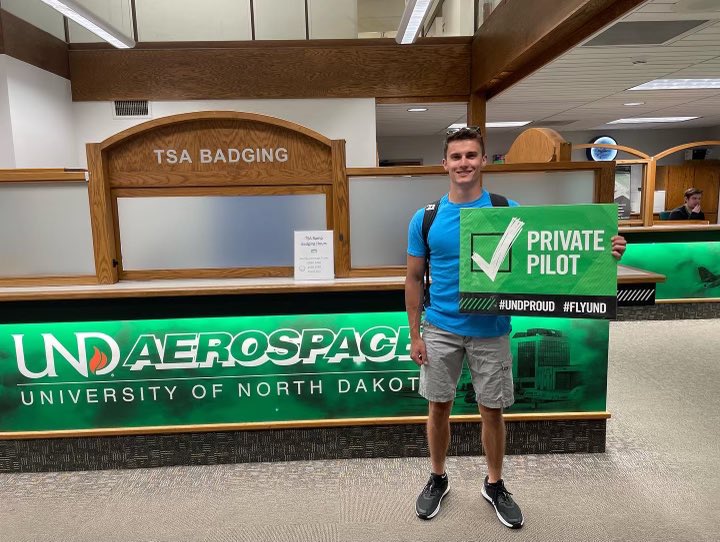 Tessa57's tweet photo. He did it! @DylanOlive20 got his pilots license today. Hard work pays off. So proud of this young man! https://t.co/c315o5X3uz