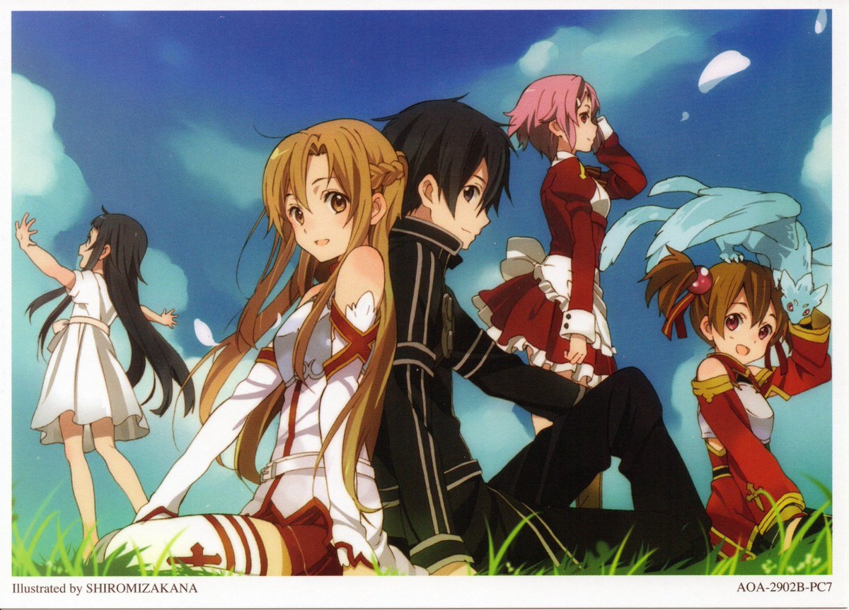 RenanSintese13's tweet photo. Just remembered that Yukiko Horiguchi, the characters designer for "K-ON!", did some SAO artwork. https://t.co/418VUxGUaS