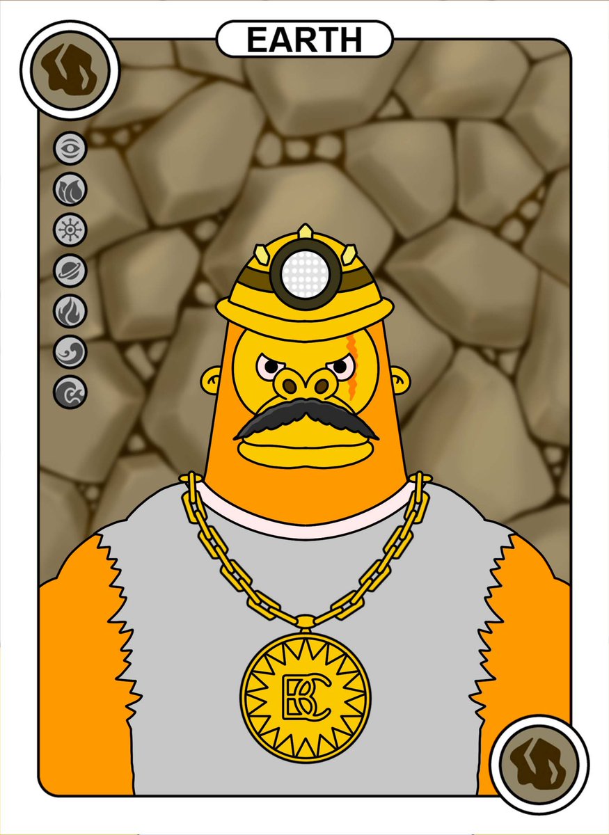 Zeus 🦍💜
Blockchain dungeon master. The one who is always skipped ahead when it's dangerous. With his intuitive scanner, he easily recognizes where it is worth digging, and where it is better not to. Hit with a coefficient of 97% 👏 Last 3% on his face.

🪨Earth Power #NFTartist