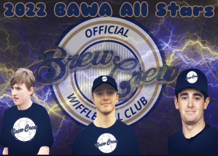 TheeBrewCrew's tweet photo. Congrats to the three selected Brew Crew all stars @JHiggy0816 @KylePennstate56  and Pat Higgins also wish Jeff and Kyle luck in the home run derby. @BirneyAveWiffle https://t.co/qMA2Sc2rnN