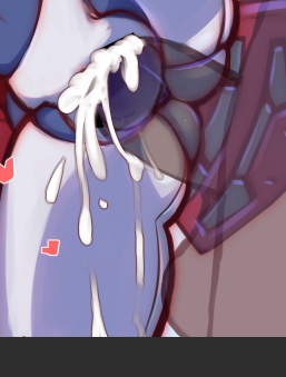 保存前のレイヤは問題無いのになんで変になったんだろ…と思ったらレイヤの拡大率上げたらいきなり茶色部分が表示された
なにこの不具合 