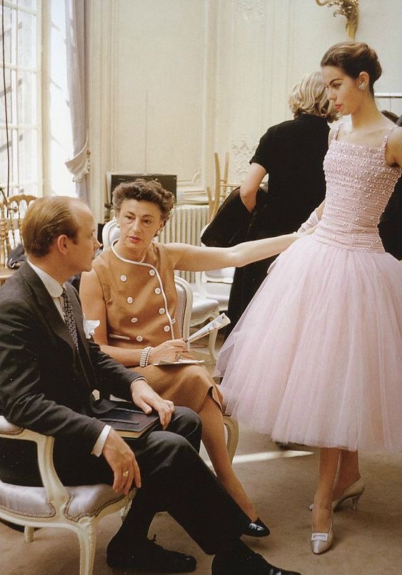 odile in dior's tulle confection called "cuba" autumn / winter collection (1954)