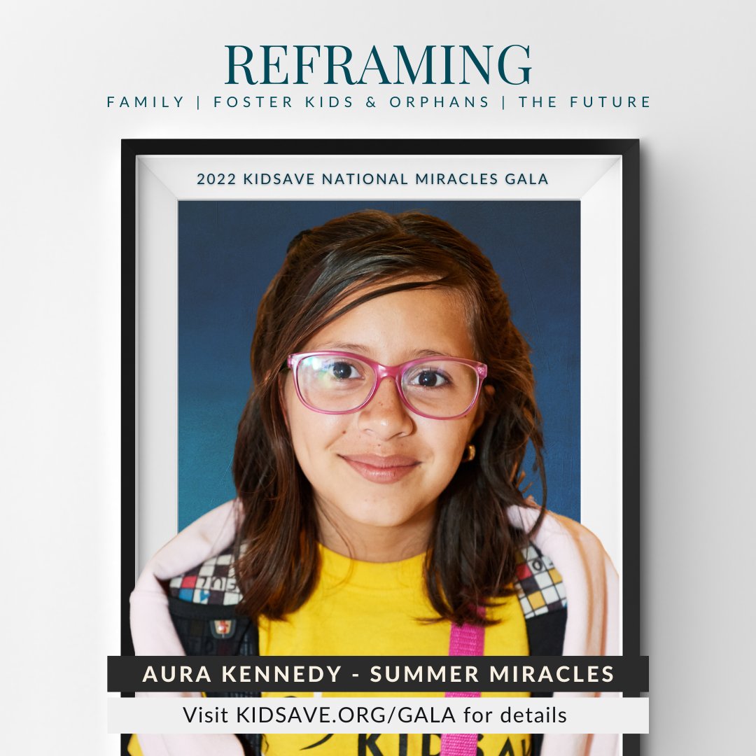 Kidsave_Intl's tweet photo. You may recognize Aura’s sweet face as one of our #SummerMiracles kids from 2019. We’re excited to have (a slightly older Aura) joining us as a guest speaker at our Kidsave Miracles Gala in LA this year.
Buy your ticket to our Gala at https://t.co/4BmLMkXJi8 https://t.co/JMEItZvIWz