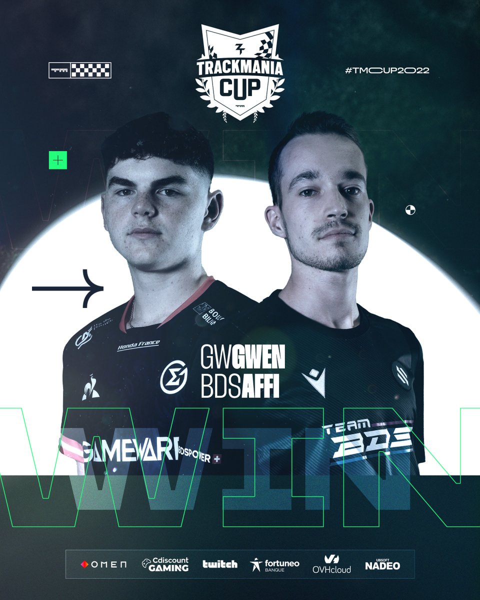 Ascension_tn's tweet photo. Et c'est bien @gwentm4 et @Affi1606 qui remportent cette #TMCUP2022 !

Troisième victoire pour Gwen, et il y a deux jours, il passait encore le bac... Incroyable. https://t.co/QtMBYzIUC0