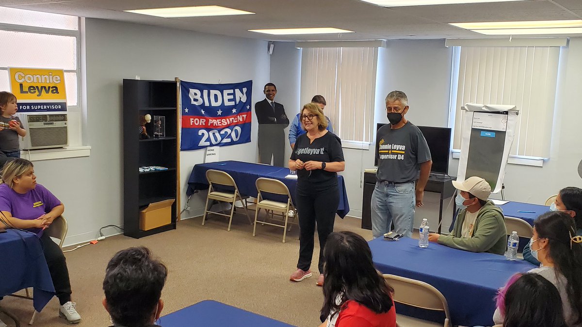I especially want to thank all the volunteers for coming out today supporting me for County Supervisor. 
Connie Leyva for Supervisor 
#GOTV #Vote