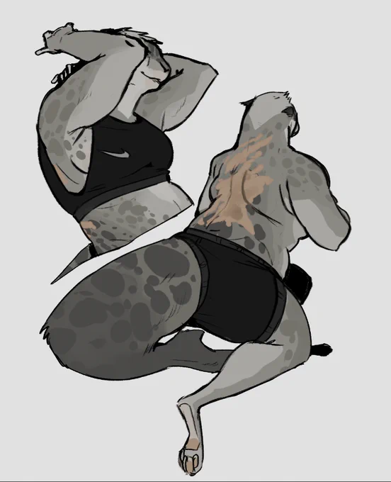she has burn scars 