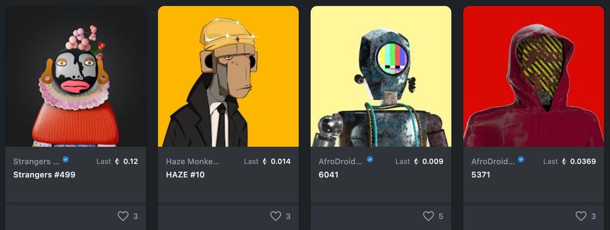 Today, we adopted new NFTs from fellow African NFT projects.

We're excited about the advancement of Web3 on the continent and happy to support our fellow comrades.

Welcome to the AfroVault 
<a href="/Strangers_Kojo/">Strangers by Kojo Marfo</a> @HazeMonkeyNFT <a href="/AfroDroids/">Afrodroids</a> ✊🏽🦍

#NFT #NFTCommunity #NFTs