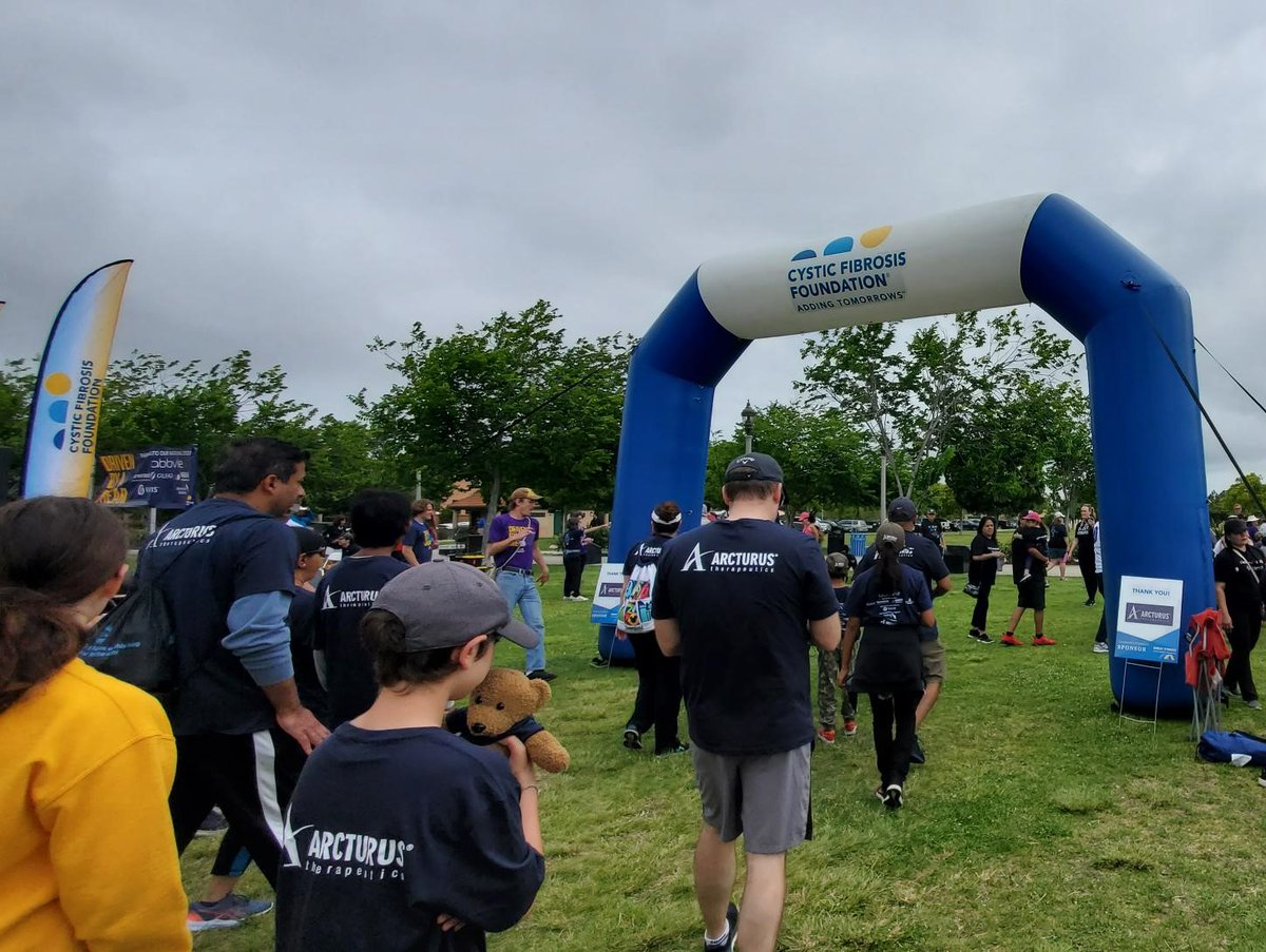 ArcturusRx's tweet photo. Today we participated in the @CF_GreatStrides  @CF_Foundation walk. We took steps together to find a cure for cystic fibrosis!

#Rarediseases #CysticFibrosis #CysticFibrosisAwareness #CFAwareness #AddingTomorrows #mRNA #GreatStrides https://t.co/kCQe2lg1Jy