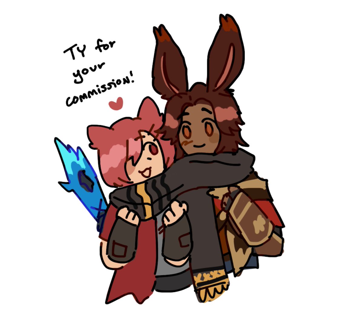 hotelkrat's tweet photo. comm pieces for @transraha !!! we love cat boy bunny romances ❤️ https://t.co/QXtadyfRK4
