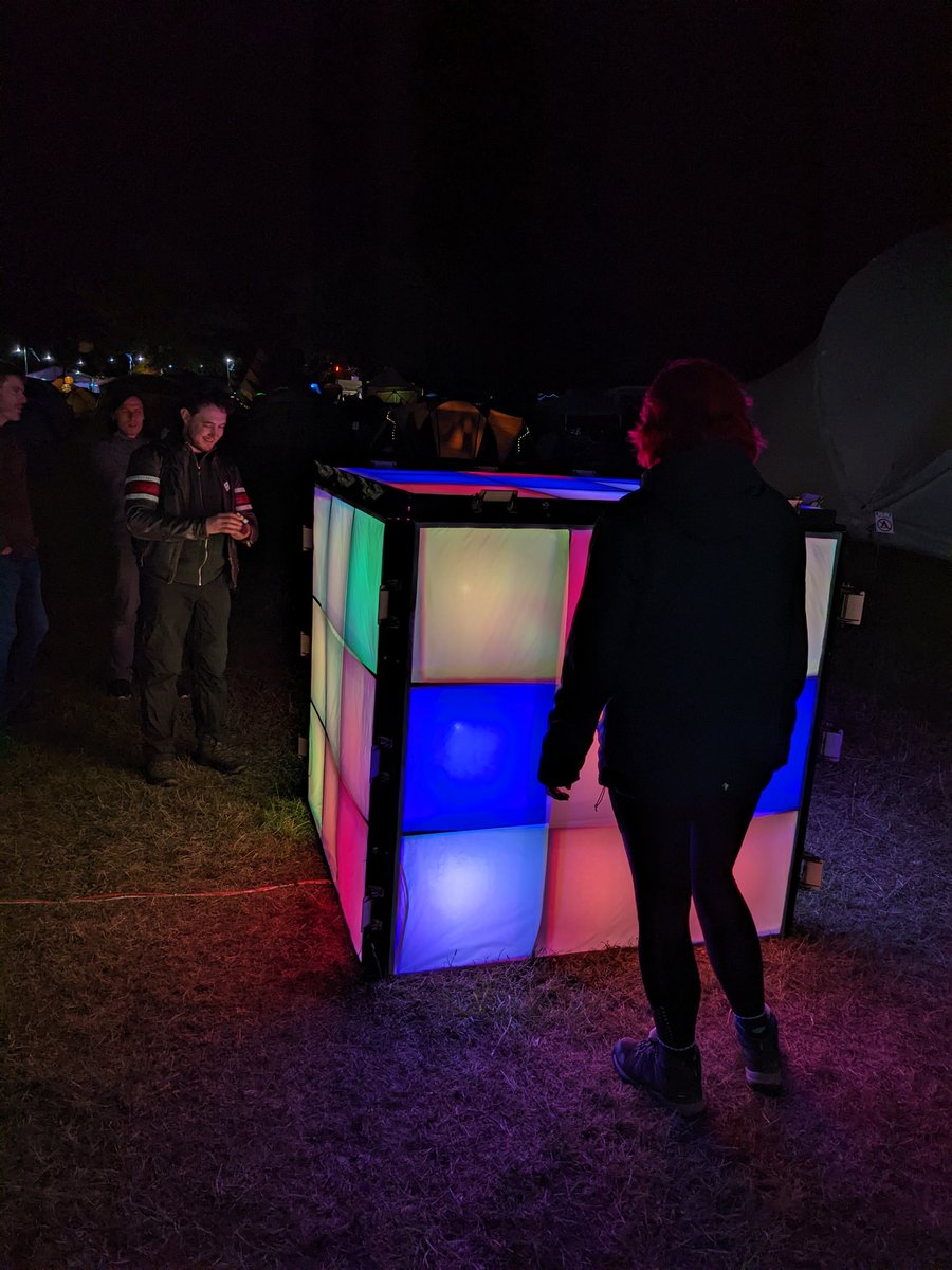 giant_cube's tweet photo. Most of my switches are working now, and there isn't any rain tonight! I'm having fun playing with the happy campers again! 🥳
#EMF2022 #emfcamp https://t.co/xIxRYLmJon