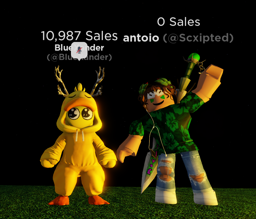 DuckXander's tweet photo. Wow, this milestone is honestly wild. I never thought I would ever reach this milestone throughout my hobby, means a lot to me. Thank you!🦆💖 

(PS: Don't mind @Scxipted in the background🙄) 

Tags:
#RobloxDev #Roblox #UGC #RobloxUGC #robloxart  #RobloxGFX https://t.co/Tia6w7ZSD8