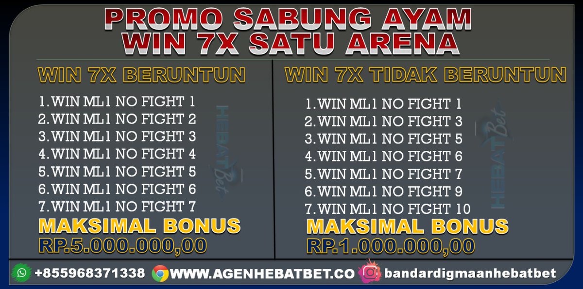 hebatbet01's tweet photo. #sabongtoraja #agenclub388 #daftarclub388 #taruhanonline #sportbook #tajenbali #tajen #slotgame #tajenonline #pokeronline #joker123 #livecasino #club388 #judionline #sabungayamonline #agensv388 #taruhanbolaonline #agendigmaan #sabungkalimantan #bonussabungayam #HEBATBET https://t.co/sHJRYWmswT