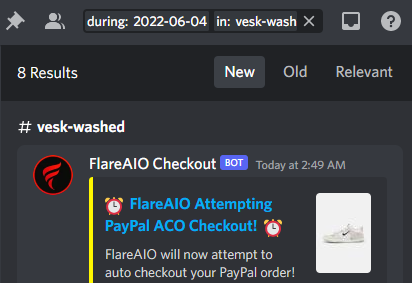 veskcooks's tweet photo. Nice little clip😁
Bot: @FlareAIO 
Cookgroup: @NotifyEU https://t.co/fDNDg31XjB