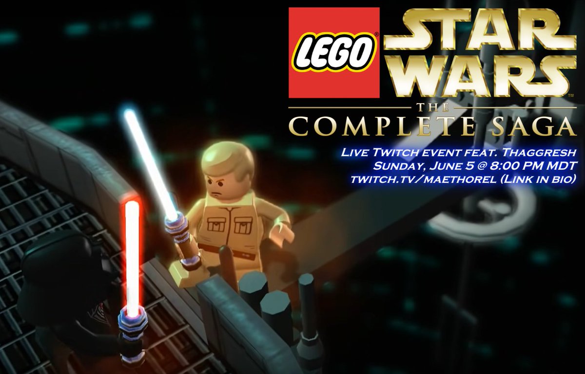 Here we go again - @legostarwarsgame with @Thaggresh tomorrow evening! Episode V is oft regarded as the best Star Wars; let us know whether you agree when we're live! #legostarwars #lego #starwars #lukeskywalker #darthvader #thecompletesaga #theskywalkersaga #empirestrikesback