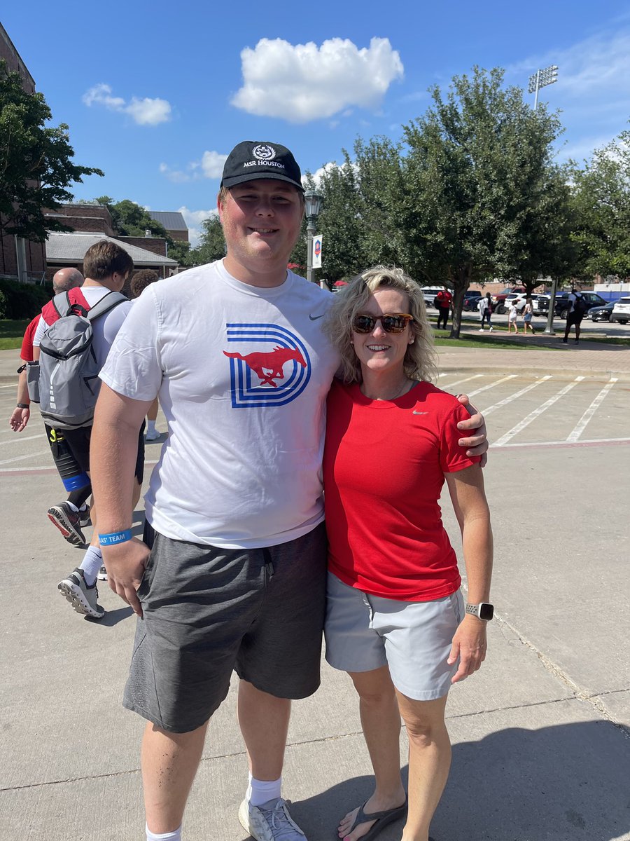ColbyShilling's tweet photo. I would like to thank @SMUFB for hosting the camp today! I gained a lot and met quite a few coaches! #Classof2023 https://t.co/KzAlhw1GOY
