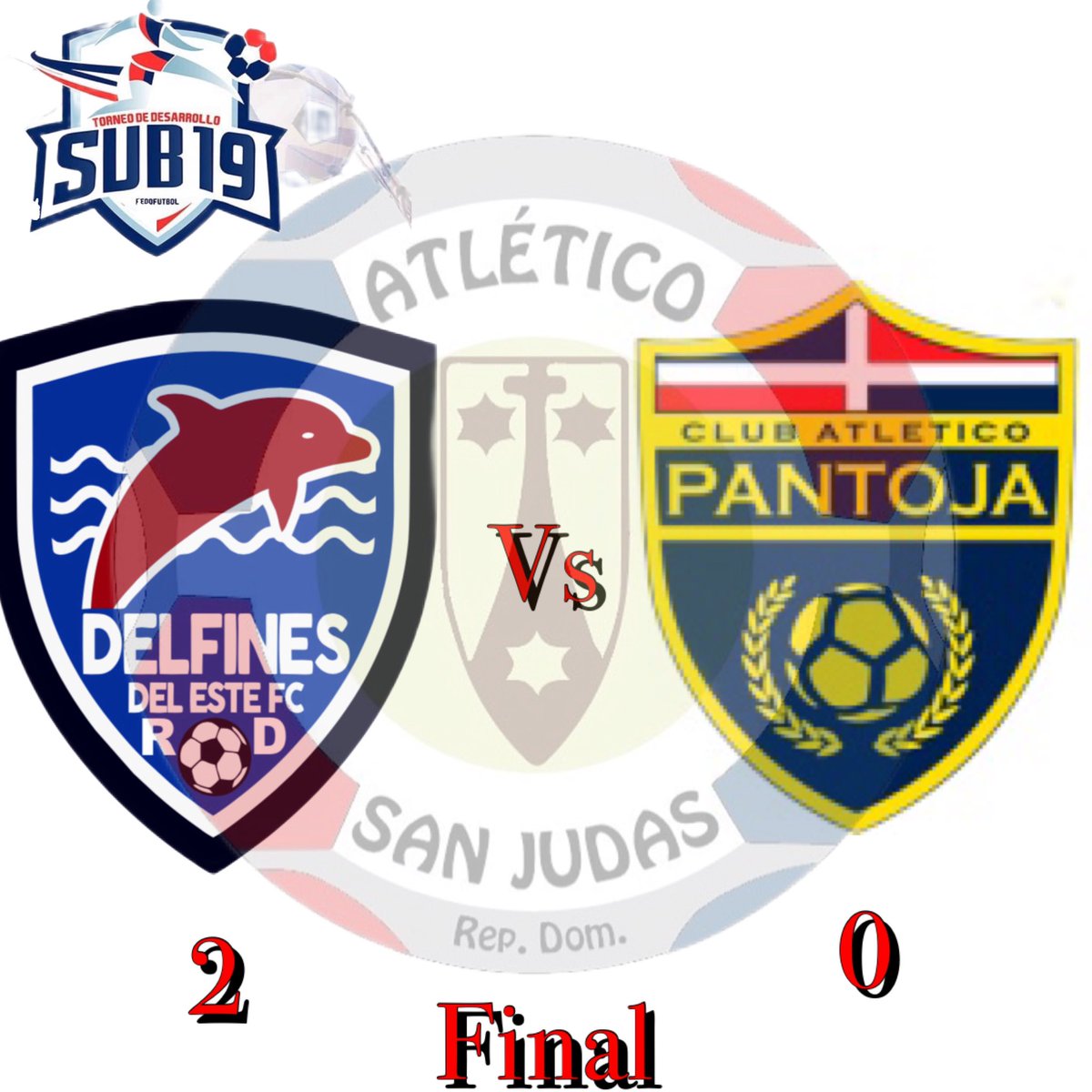 Con goles de ANDER ventura y Johander Sánchez victoria para delfines del este.