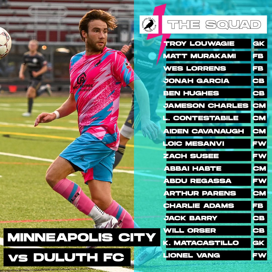 mplscitysc's tweet image. Kickoff is just an hour away!

Follow along with @MplsCityGameday when we kick off at 6:00pm.
