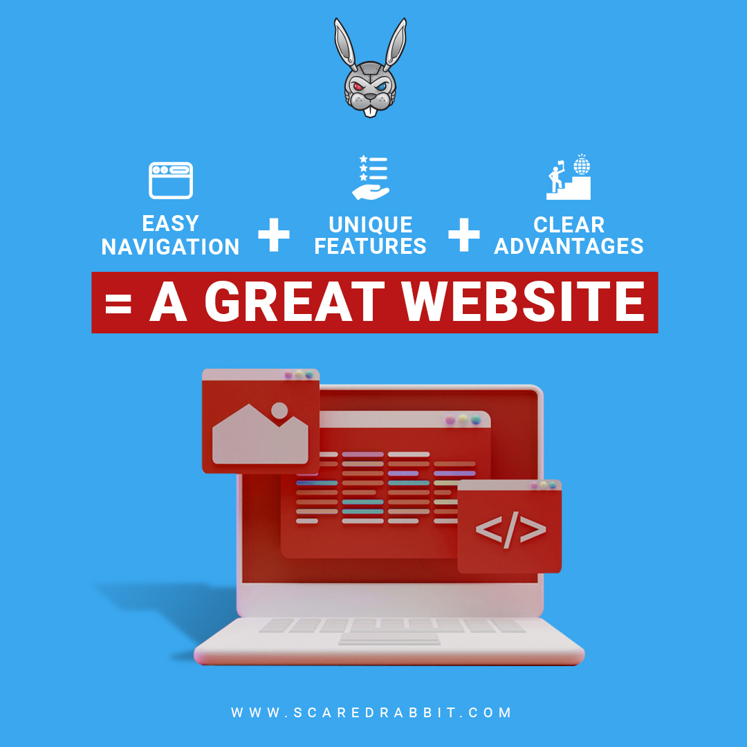 scaredrabbitpro's tweet image. #ScaredRabbit will design and #develop your #website so that it’s easy to navigate and has the unique #features that represent you. With our #web #services, we’ll make sure that your website is perfect. Go down the #RabbitHole with us!