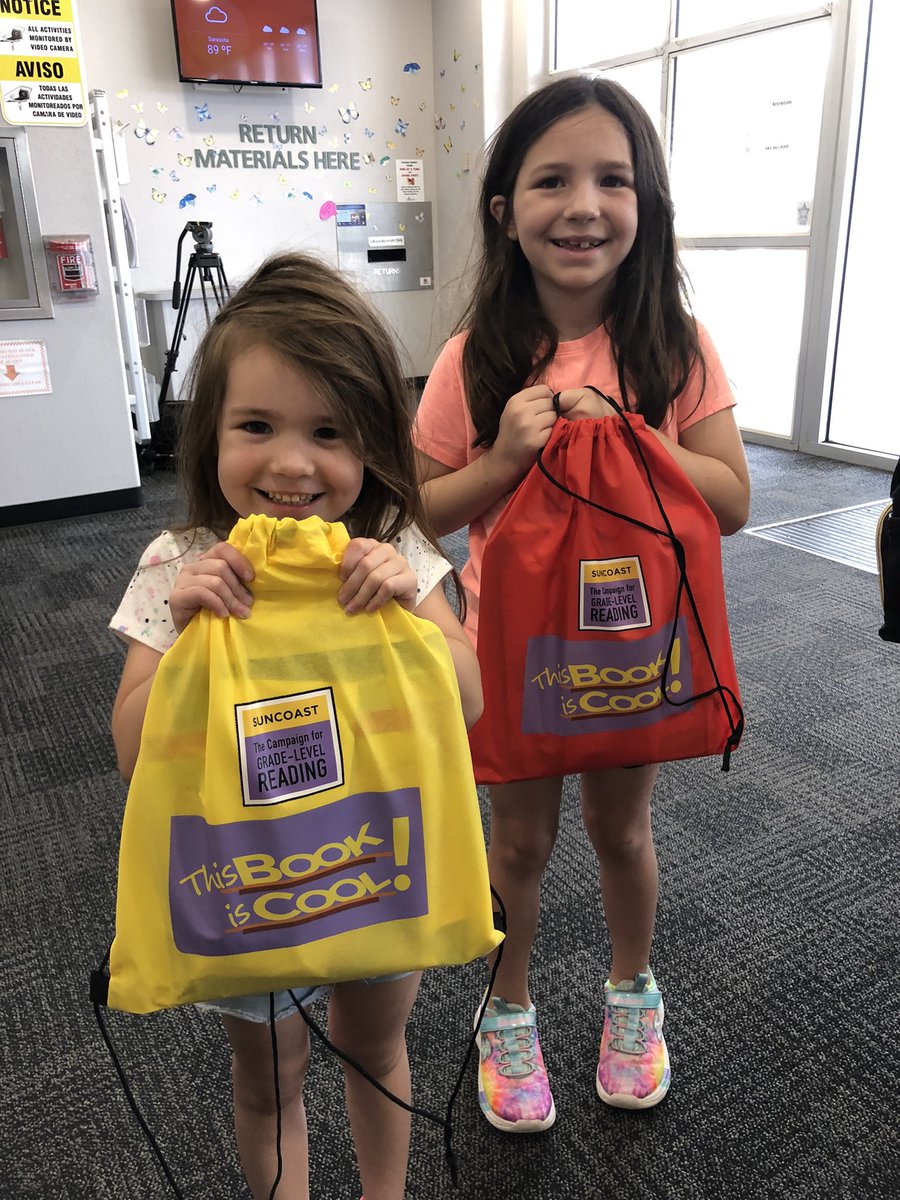 Fruitville library was so much fun!They were all so happy and ready to start reading this summer.   📚 #thisbookiscool <a href="/agastfieldtpf/">agastfieldtpf</a>  <a href="/SuncoastCGLR/">Suncoast GL Reading</a>  <a href="/ThePattersonFdn/">The Patterson Foundation</a>