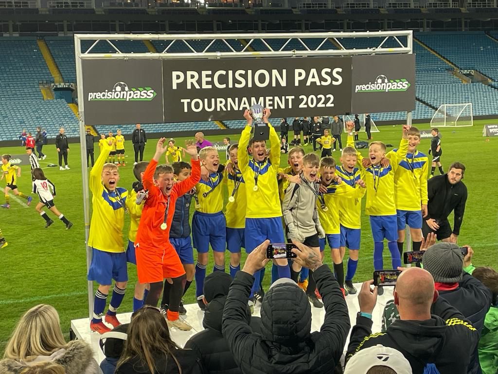 retroandy's tweet image. Dreams came true today for my youngest who got to play on the pitch at Elland Road and won the tournament with his team. Scoring 22 conceding 1.