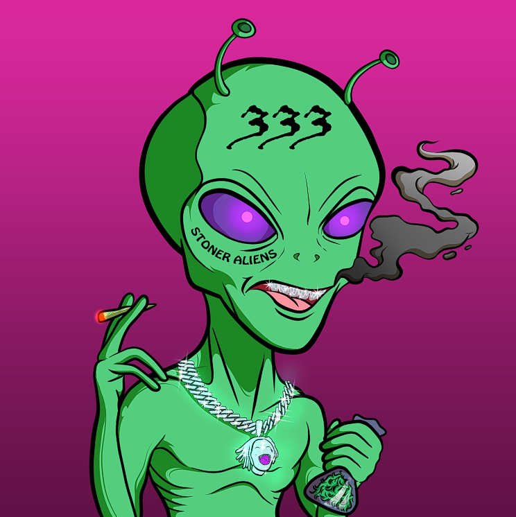 Genesis 2 Stoner Aliens Dropping August 2022. Join our discord now to earn your Whitelist Spot. 

Earn Level 15 in our discord and earn yourself a Whitelist Spot. LFG! 👽💨💨💨

discord.gg/JbAyGC5Q
#NFTWhitelist #NFT #NFTCommunity #NFTGiveaway #NFTGiveaways #stoneraliens