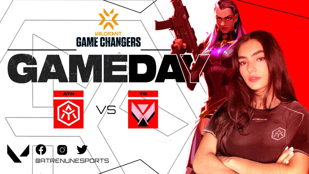 AtrenunEsports's tweet photo. 📢SÁBADO DE VALORANT! EL MEJOR SÁBADO!
HOY, SI, HOY, JUGAMOS NUESTRO PRIMER PARTIDO VS
@threatness_g POR LA #VCTGameChangers VAMOS CHICAS, USTEDES PUEDEN 🏁🦾
🕓 20hs CDMX 🇲🇽🇨🇴 | 22hs🇦🇷❤️
#GoATN #WeAreAtrenun #ATNVenus https://t.co/jjmiChjlq3
