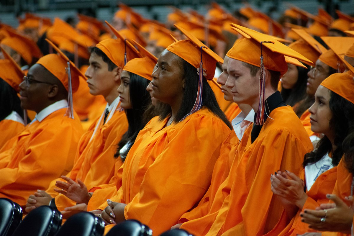 NISD's tweet photo. Congrats to the 2022 Brandeis HS graduates!  You can purchase a DVD of today’s event at https://t.co/yvx7weJ8yU. Go Broncos! https://t.co/JOAhn99rx9