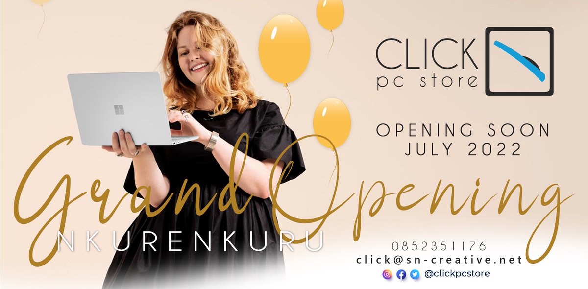 clickpcstore's tweet image. We are Opening another branch in Nkurenkuru…
#clickpcstore #nkurenkuru