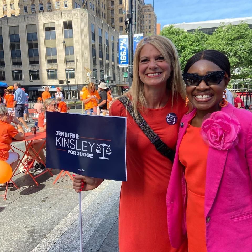 When a local district responded to a school shooting by silencing family members and hiding the facts, my clients, co-counsel and I sued. Twice. And won. Courts should be part of the solution to #endgunviolence. Vote Kinsley on November 8th! #ourjudgesmatter