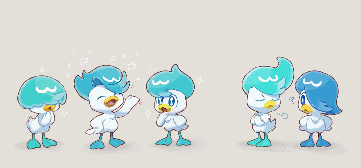 KamabokoBun's tweet photo. Hairstyles (…feather-styles?) https://t.co/Ap3niRgju8