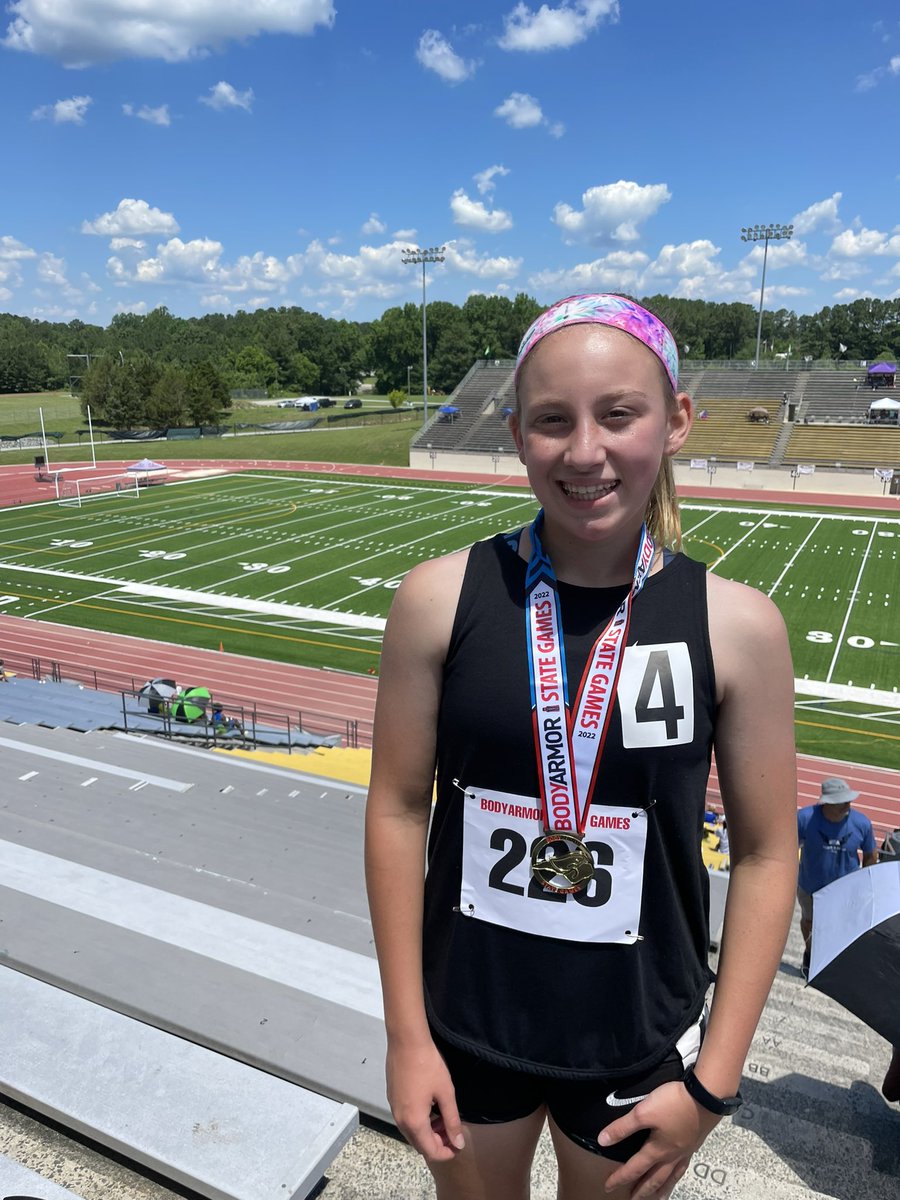 LoganSmith2026's tweet photo. Competed in @StateGamesNC for track &amp; field today. Brought home 3 medals with a PR. Gold medals 🥇🥇 in the triple jump &amp; 800m with a silver 🥈 in the 200m hurdles. Great day in Durham!!
#trackandfield #multisportathlete #haloheadband #havingfun #triplejump #800m #200mhurdles https://t.co/VHEhqLk6u5