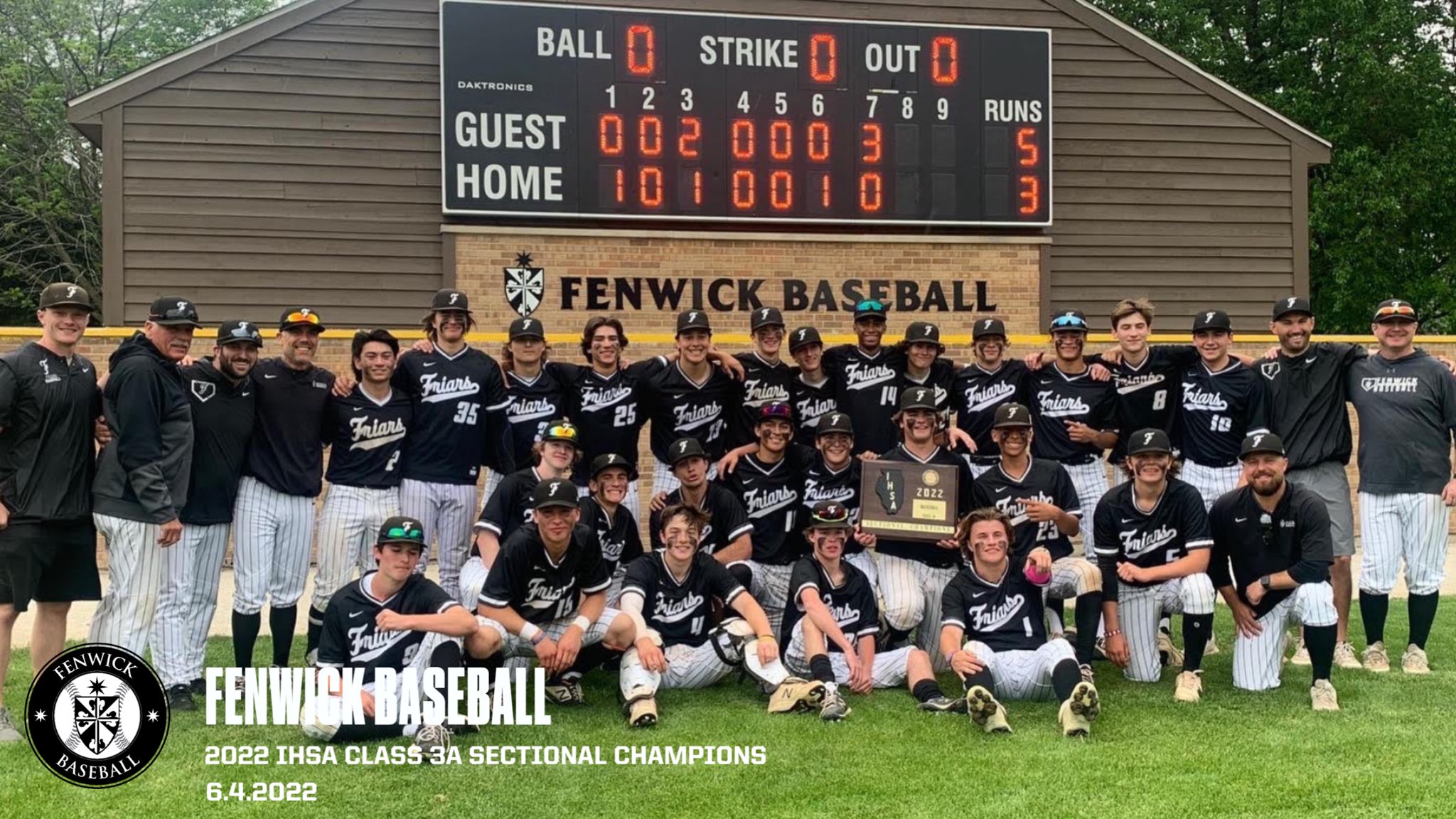 Fenwick Baseball on Twitter "Your 2022 Class 3A Sectional Champions