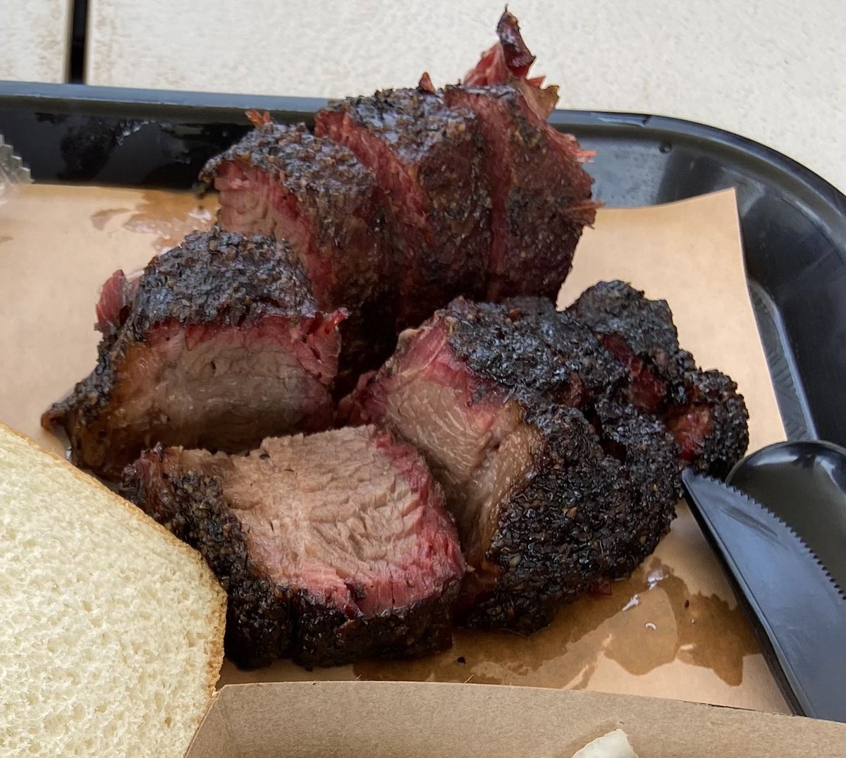 And the BBQ at Pitforks &amp; Smokerings is #DeathbedFood! 💋
<a href="/PitforksBBQ/">Pitforks & Smokerings BBQ</a> ~ I’ll be back to see y’all again soon. 😎
#lovingLubbock #LivingTheLubbockLife #texas #bbq