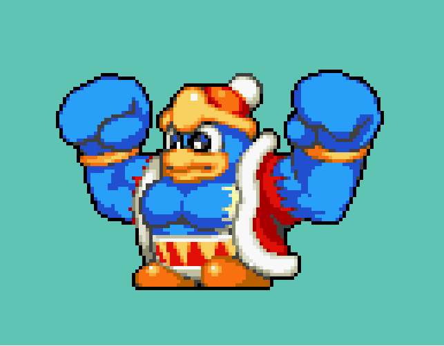Thought about an old dedede sprite I saw that made buff dedede in