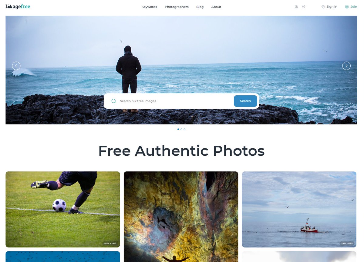 New website imagefree.com/en 
Free images for your projects!
#websites #royaltyfreeimages #designs #designers