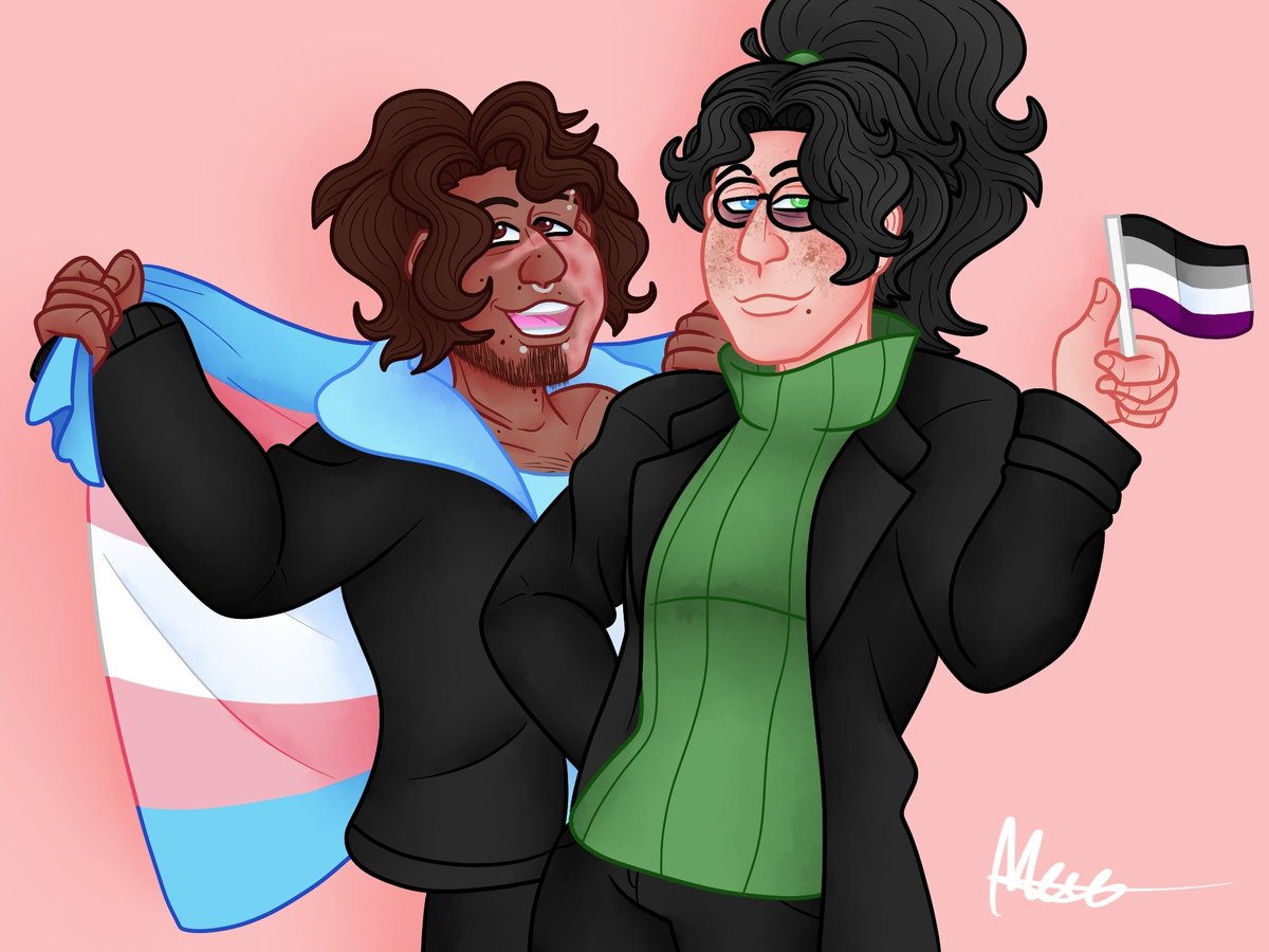 Homogeenilamppu's tweet photo. My Mass Effect boys
#MassEffect #MassEffectOC #MaleShepard #DariusShepard #AramisCrowley #Pride #PrideMonth https://t.co/SJoR6dvEu1
