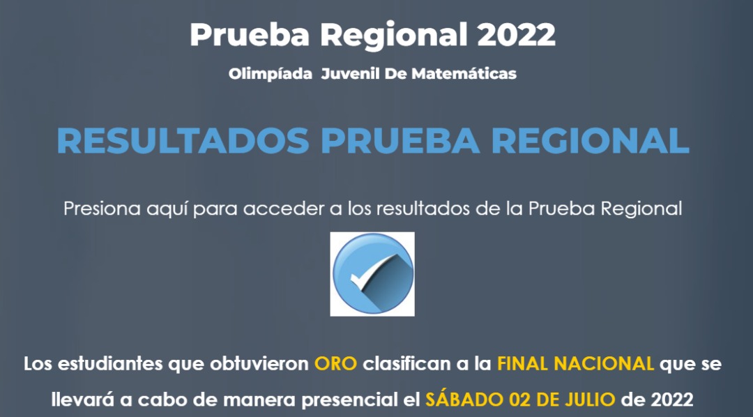 matevinotinto's tweet photo. Los resultados de la Prueba Regional de la Olimpiada Juvenil de Matemática estan disponibles en https://t.co/0Fxpzj1YxW https://t.co/DI2aYGRlfq