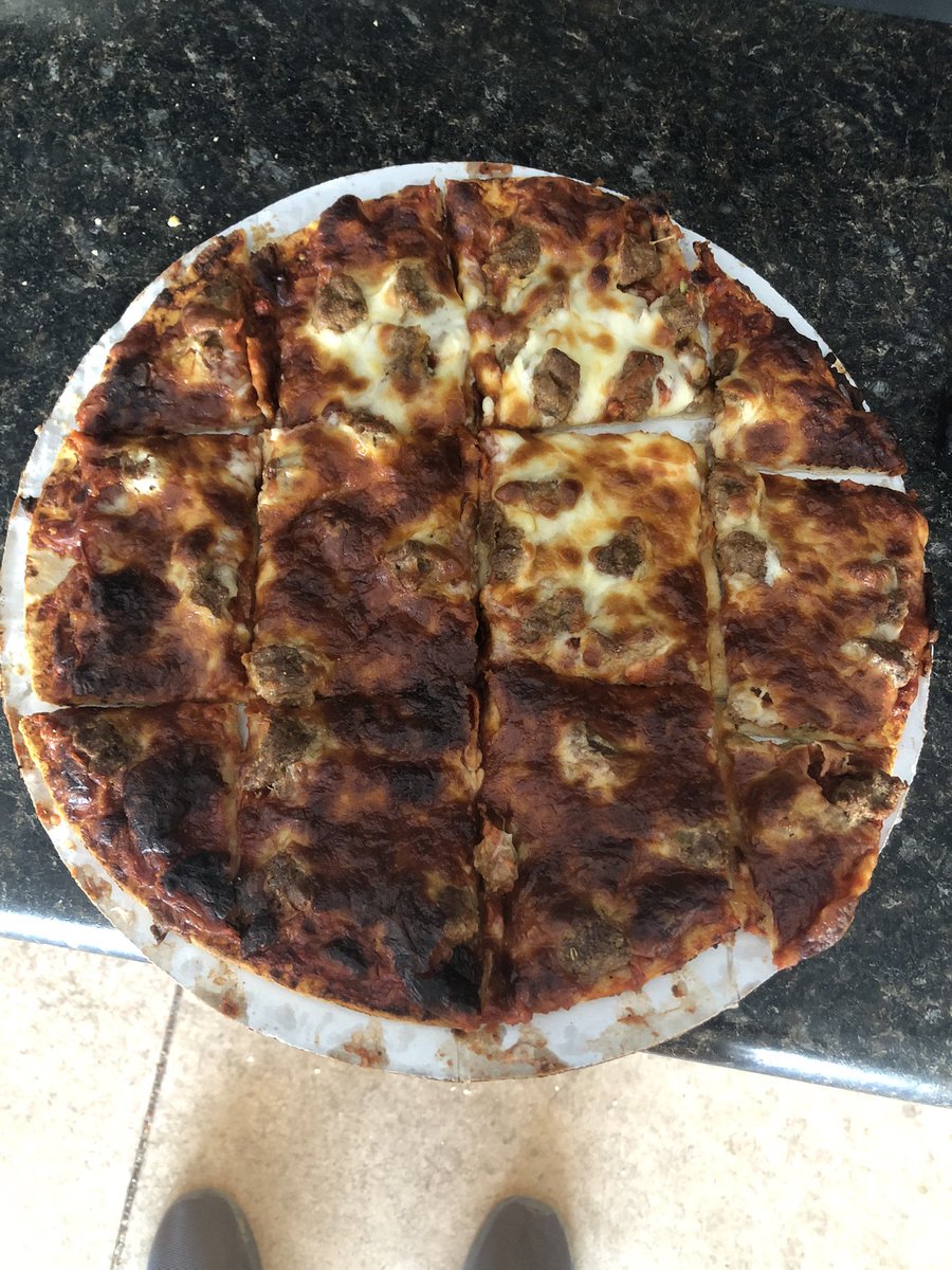 bbq_blue's tweet photo. How does Blue Collar BBQ celebrate winning some hardware at Smokin in Steele? With a little @7thavenuepizza Sausage and Pepperoni of course!! https://t.co/TEYtafyePy