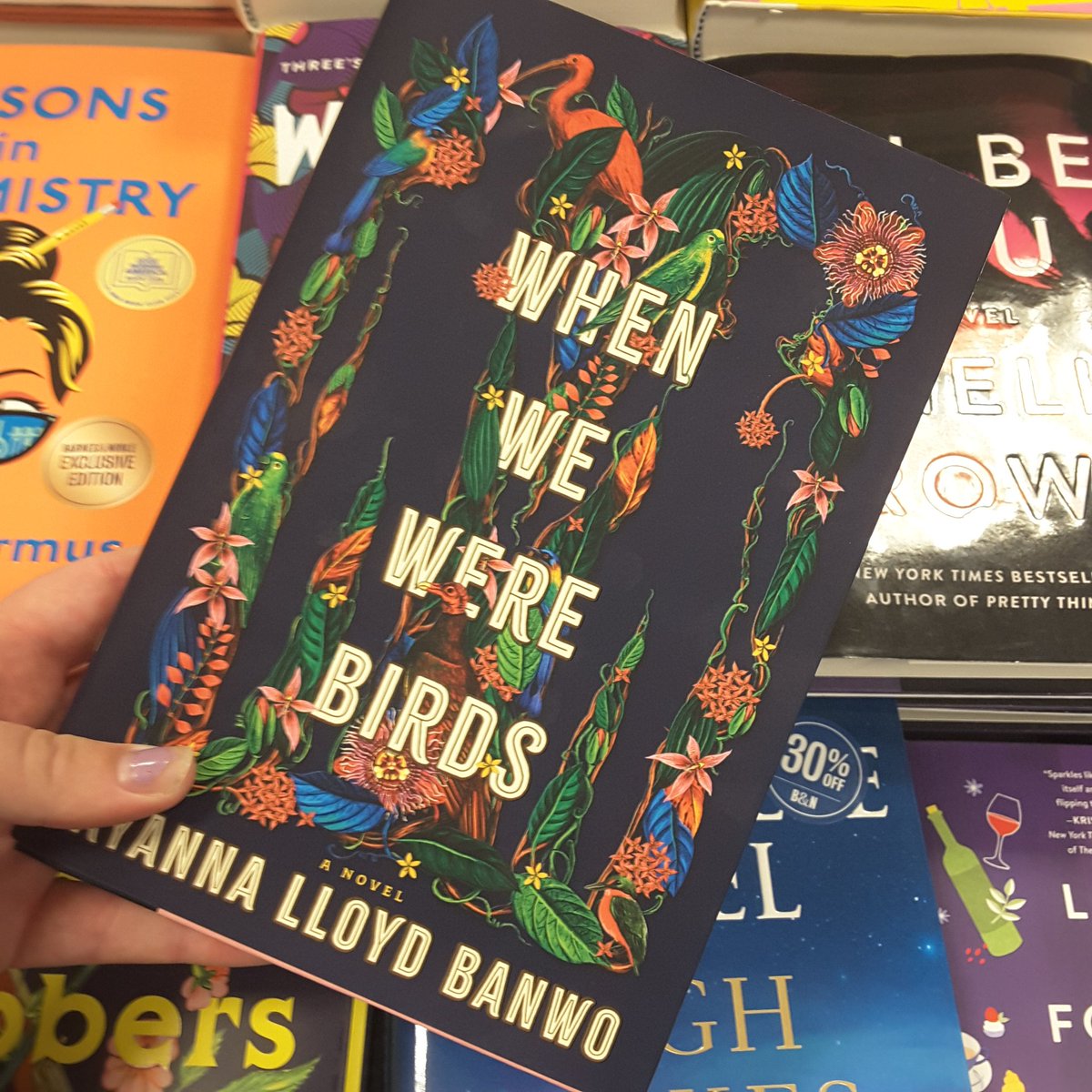 Today's #bookspotlight is "When We Were Birds" by Ayanna Lloyd Banwo! A spellbinding and hopeful novel about inheritance, loss, and love's power to heal, this is a masterwork  of lush imagination and exuberant storytelling! 📚📖 #142bn #booksbooksbooks #barnesandnoble #bookrec