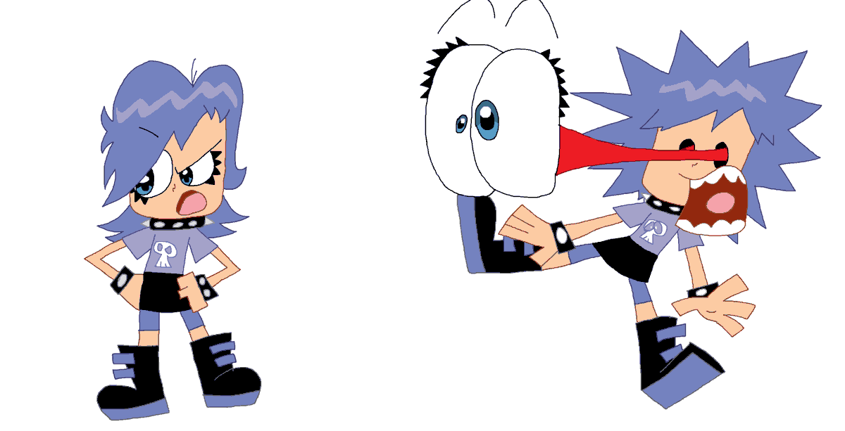 LapisFan2011's tweet photo. Now why do you suppose Yumi Yoshimura is freaking out like that? Maybe she saw something that scares her. For @gametchi2 and @Szorcsi77. #HiHiPuffyAmiYumi #HHPAY #CartoonNetworkClassics #CartoonNetwork @CNCity_Bumpers @ClassicCNFan @cartoonnetwork https://t.co/tzPcgdKhPq