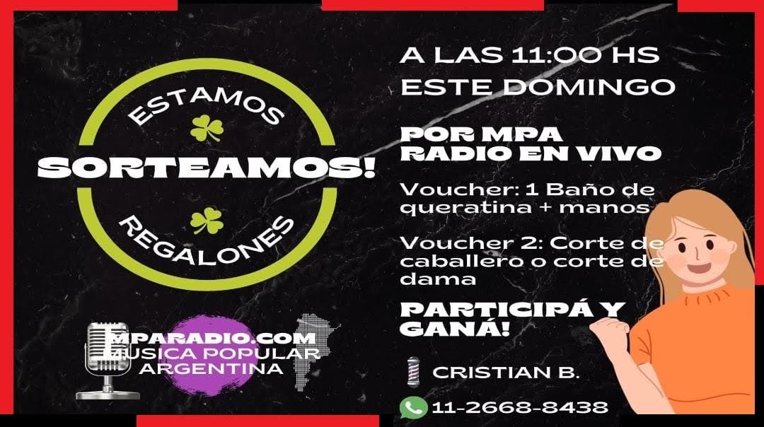 MpaRadio's tweet photo. Mañana Domingo 11hs 
Escucha MPA #FOLKLORE   https://t.co/rOVig0p2LD
En dúplex con Fm de los Libres 93.9
Baja nuestra Apps gratuita 👉 https://t.co/JbzJkgWQRS
MPA #FOLKLORE
Participa y Gana Espectaculares Premios! https://t.co/GWgtJ9kJhg