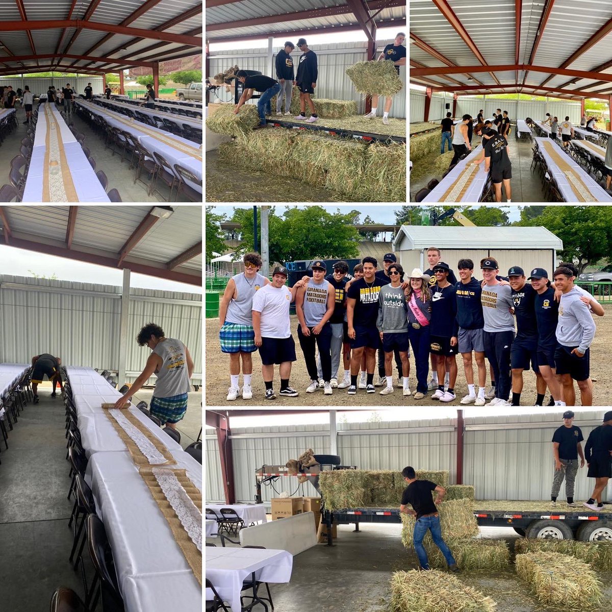 Granada_FB's tweet photo. Yesterday afternoon and this morning, we were able to help with set up at the Livermore Rodeo. We appreciate the opportunity to help serve the community that supports us. Big thanks to @kathleenminser @kim__connors  @livermorerodeo   For having us! https://t.co/Tugmf4upJ7