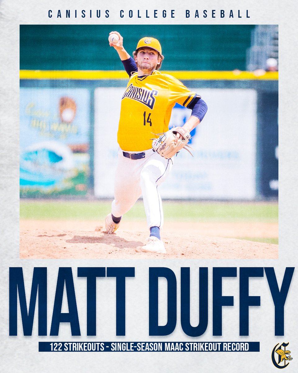 𝗛𝗜𝗦𝗧𝗢𝗥𝗬‼️

With his inning-ending strikeout, @not_matt_duffy now holds the <a href="/MAACSports/">#MAACSports</a> single-season strikeout record!

#Griffs | #MAACBaseball | #RoadToOmaha