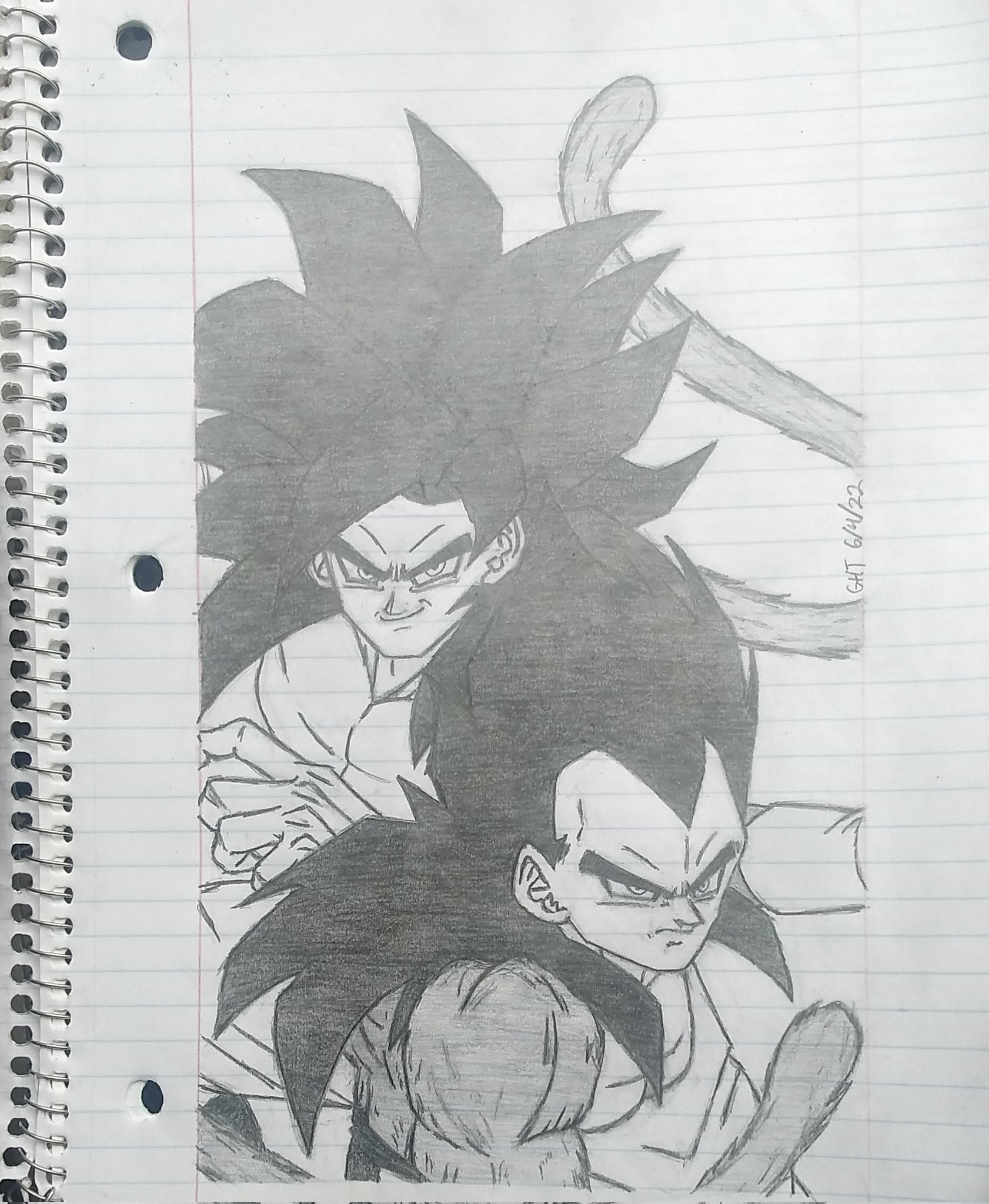 goku super saiyan 4 drawing