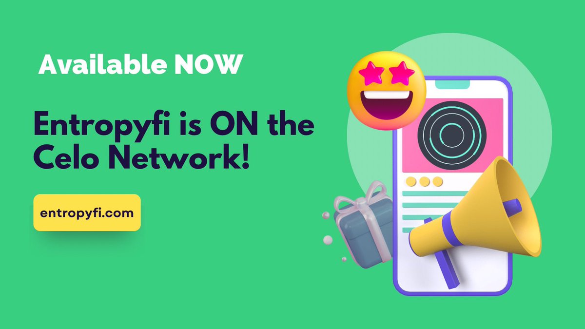 Looks like a new Lossless prediction platform just deployed on the <a href="/Celoorg/">Celo</a> Network. That's right <a href="/Entropyfi/">Entropyfi (50,50)</a> just launched on Celo Network. And there's a new celo network  product on their Dapp as well.
#Multichain $IMMO 50,50