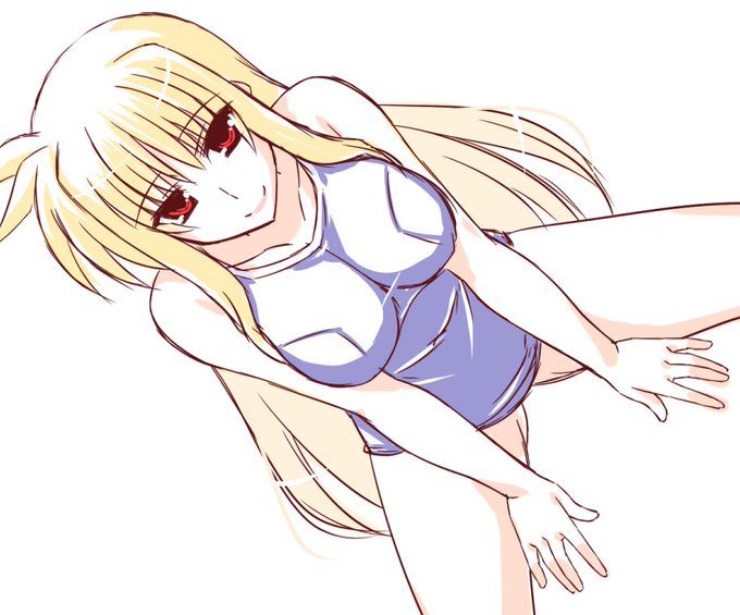 スク水フェイトさん柔軟体操中☆ 