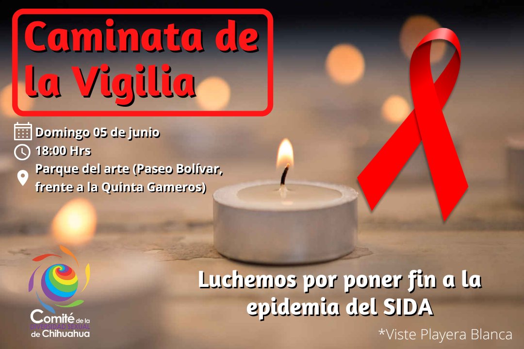 DiversidadChih's tweet photo. Mañana domingo 05 de junio saldremos a caminar en silencio por el centro de la ciudad de Chihuahua, para luchar porque se reduzca el estigma y se mejore la calidad de vida de quienes viven con VIH.

Viste de blanco y acompáñanos.

"Hoy más que nunca, la solidaridad nos hace uno" https://t.co/KIEwBH1nOy