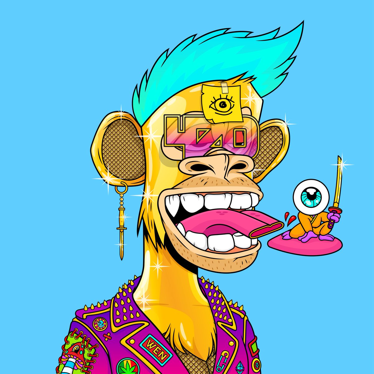 50 <a href="/PsychonautApeD/">Psychonaut Ape Division</a> in 50 Days - Day Twenty-Three:

#526. I waited a while to share my original Gold PAD. I love this guy. So damn clean in every way. I can't wait for my gold perks for owning him!!!

#PADCrew #PAD #PADto1ETH #PADFam #NFT #NFTCommunity #nftart