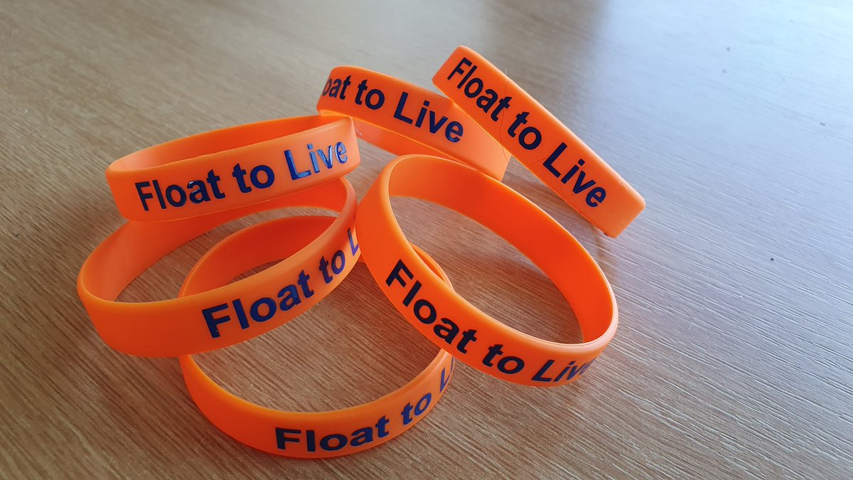 Our 'Float to Live' Bracelets that were designed and paid for by a NCI Exmouth watchkeeper, were given out to parents so that they can put their mobile number on the reverse should their child get separated. And they impart a valuable water safety message. #BeBeachSafe